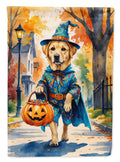 Yellow Labrador Retriever Halloween Trick or Treat Garden Flag Mailbox Decorative Yard Banner Outside Patio Artwork for Flower Beds, Garden Size, Multicolor