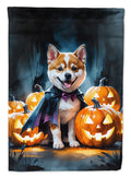 Akita Puppy Halloween Garden Flag Mailbox Decorative Yard Banner Outside Patio Artwork for Flower Beds, Garden Size, Multicolor