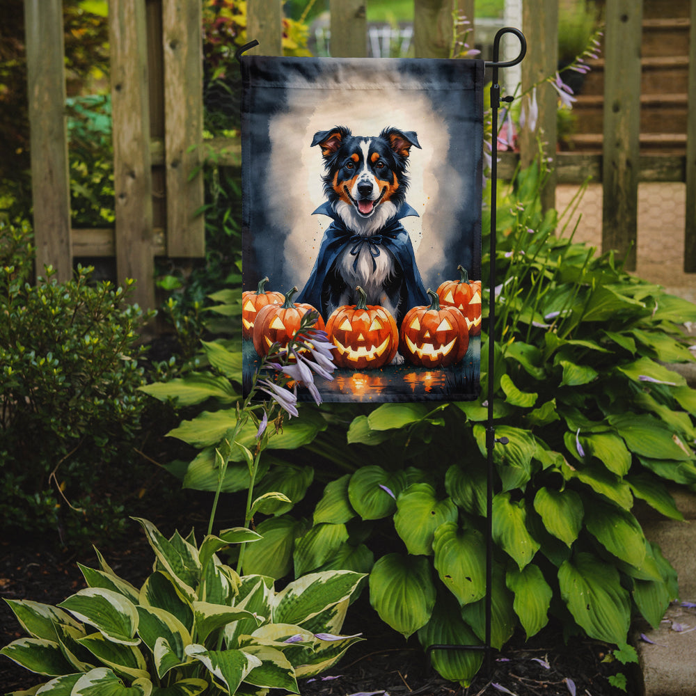 Australian Shepherd Puppy Halloween Garden Flag Mailbox Decorative Yard Banner Outside Patio Artwork for Flower Beds, Garden Size, Multicolor
