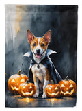 Basenji Puppy Halloween Garden Flag Mailbox Decorative Yard Banner Outside Patio Artwork for Flower Beds, Garden Size, Multicolor