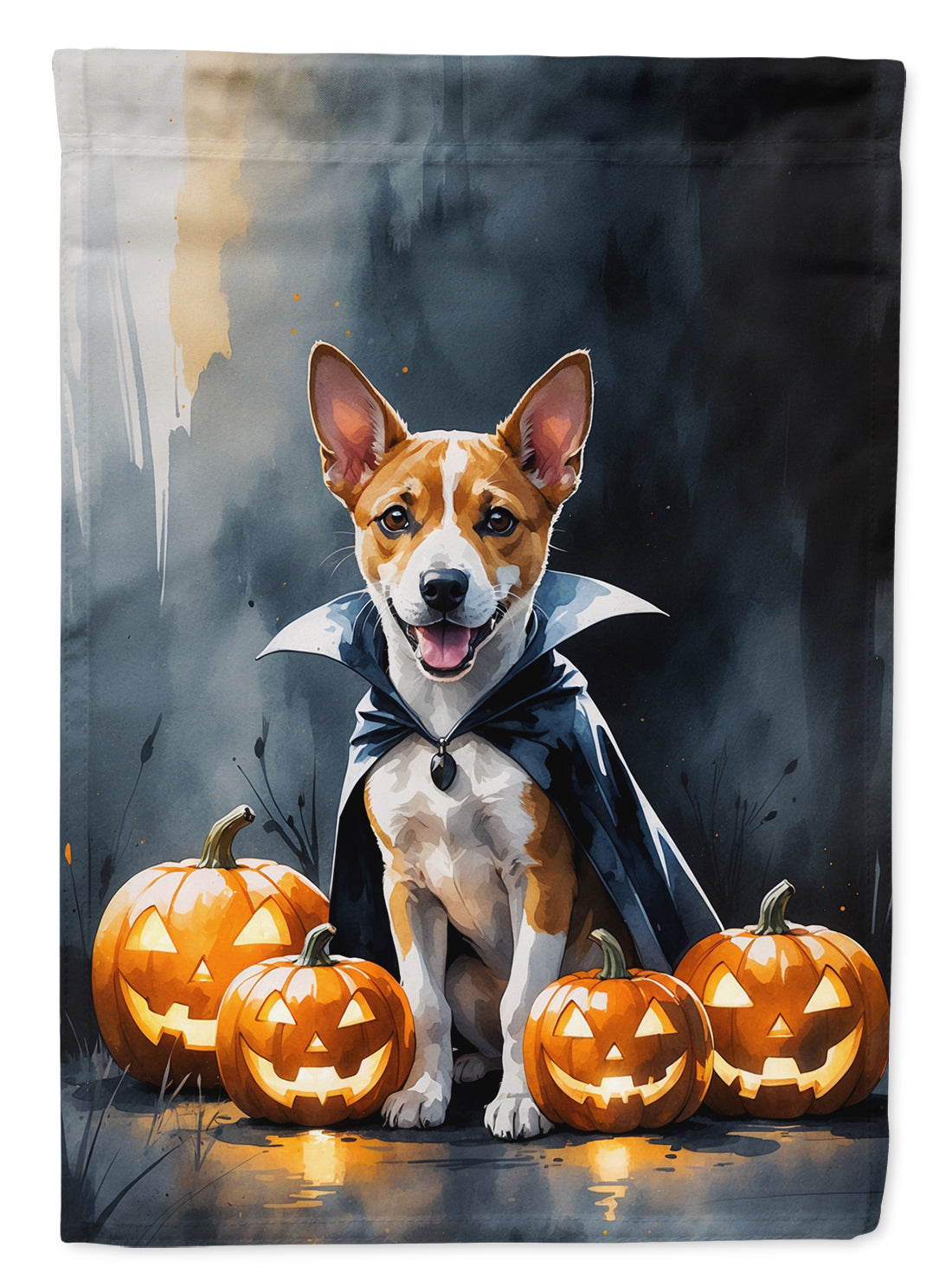 Basenji Puppy Halloween Garden Flag Mailbox Decorative Yard Banner Outside Patio Artwork for Flower Beds, Garden Size, Multicolor