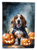 Basset Hound Puppy Halloween Garden Flag Mailbox Decorative Yard Banner Outside Patio Artwork for Flower Beds, Garden Size, Multicolor
