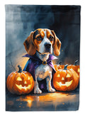 Beagle Puppy Halloween Garden Flag Mailbox Decorative Yard Banner Outside Patio Artwork for Flower Beds, Garden Size, Multicolor