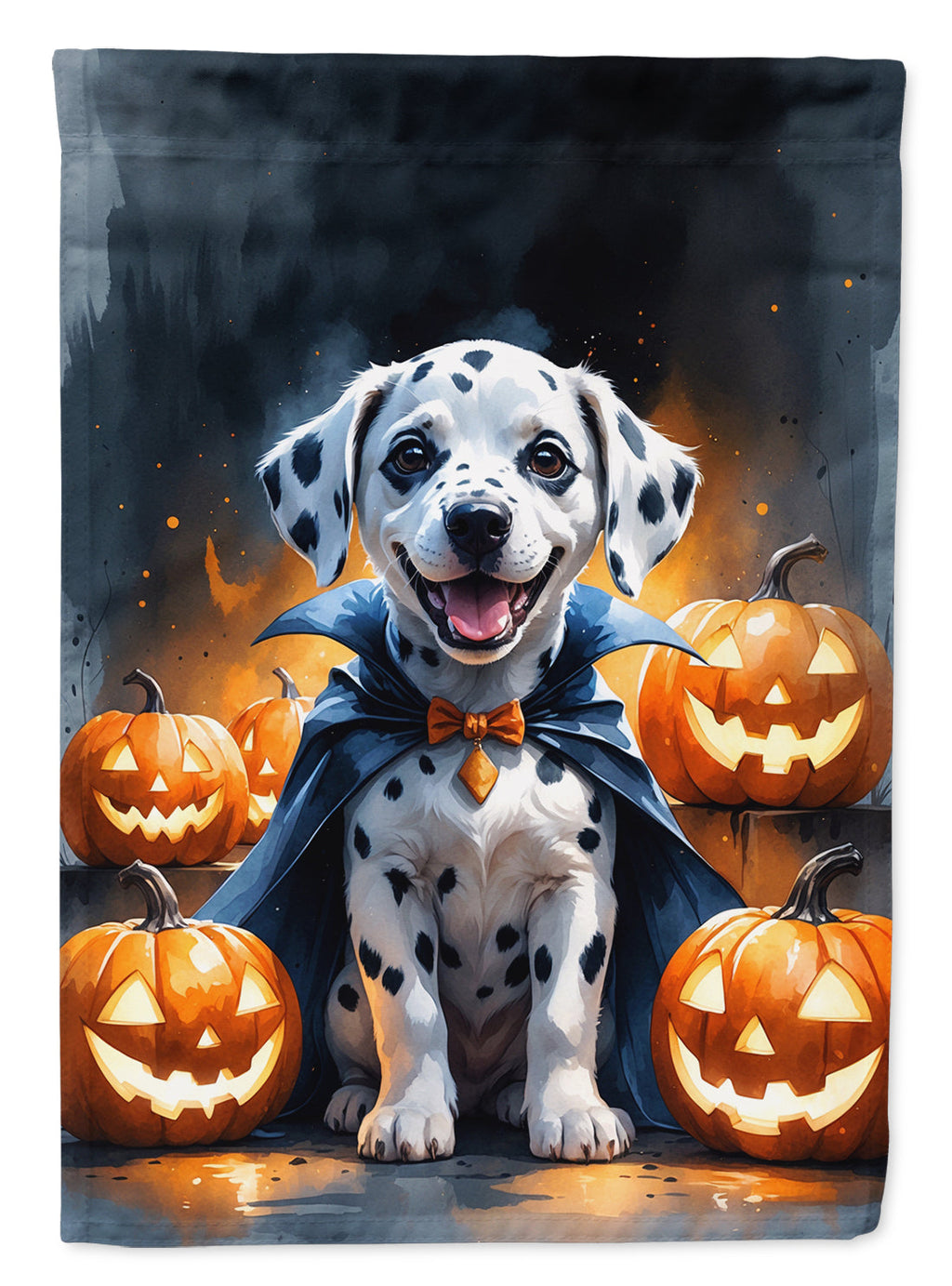 Dalmatian Puppy Halloween Garden Flag Mailbox Decorative Yard Banner Outside Patio Artwork for Flower Beds, Garden Size, Multicolor
