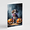 German Shorthaired Pointer Puppy Halloween Greeting Cards Pack of 8 Blank Cards with Envelopes Whimsical A7 Size 5x7