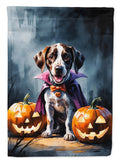 German Shorthaired Pointer Puppy Halloween Garden Flag Mailbox Decorative Yard Banner Outside Patio Artwork for Flower Beds, Garden Size, Multicolor