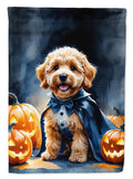 Goldendoodle Puppy Halloween Garden Flag Mailbox Decorative Yard Banner Outside Patio Artwork for Flower Beds, Garden Size, Multicolor