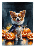 Papillon Puppy Halloween Garden Flag Mailbox Decorative Yard Banner Outside Patio Artwork for Flower Beds, Garden Size, Multicolor