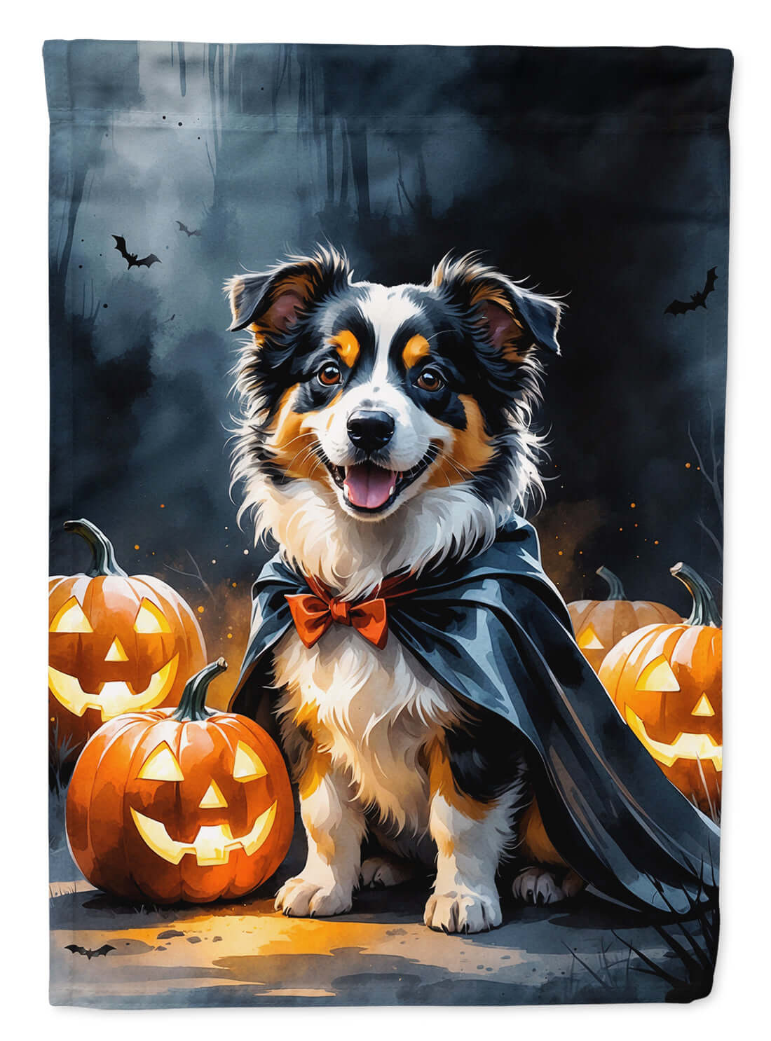 Sheltie Puppy Halloween Garden Flag Mailbox Decorative Yard Banner Outside Patio Artwork for Flower Beds, Garden Size, Multicolor