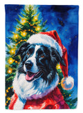 Border Collie Christmas Garden Flag Mailbox Decorative Yard Banner Outside Patio Artwork for Flower Beds, Garden Size, Multicolor