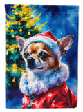 Chihuahua Christmas Garden Flag Mailbox Decorative Yard Banner Outside Patio Artwork for Flower Beds, Garden Size, Multicolor