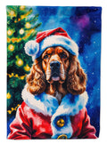 Cocker Spaniel Christmas Garden Flag Mailbox Decorative Yard Banner Outside Patio Artwork for Flower Beds, Garden Size, Multicolor