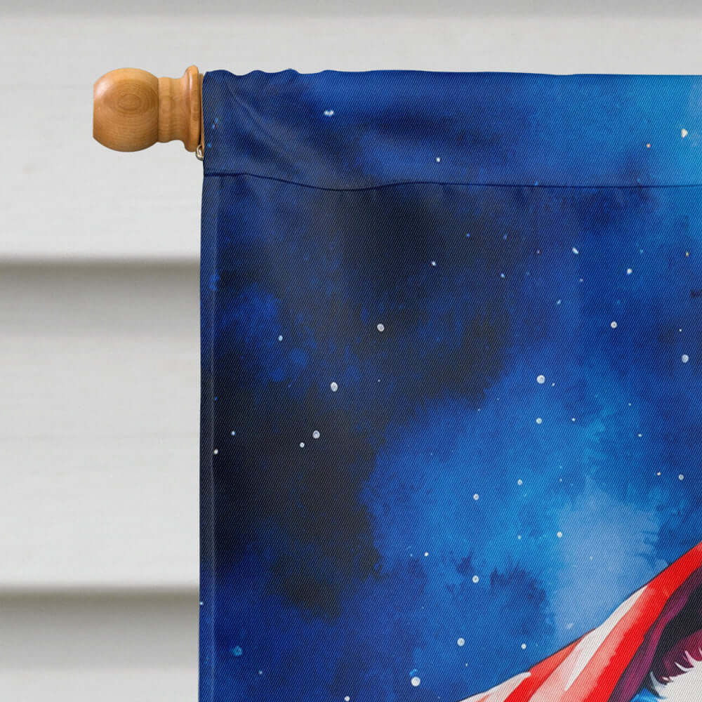Collie Christmas House Flag 28x40 Porch Sleeve Pole Decorative Outside Yard Banner Artwork Wall Hanging, Polyester