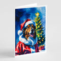 Collie Christmas Greeting Cards Pack of 8 Blank Cards with Envelopes Whimsical A7 Size 5x7