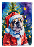 English Bulldog Christmas Garden Flag Mailbox Decorative Yard Banner Outside Patio Artwork for Flower Beds, Garden Size, Multicolor