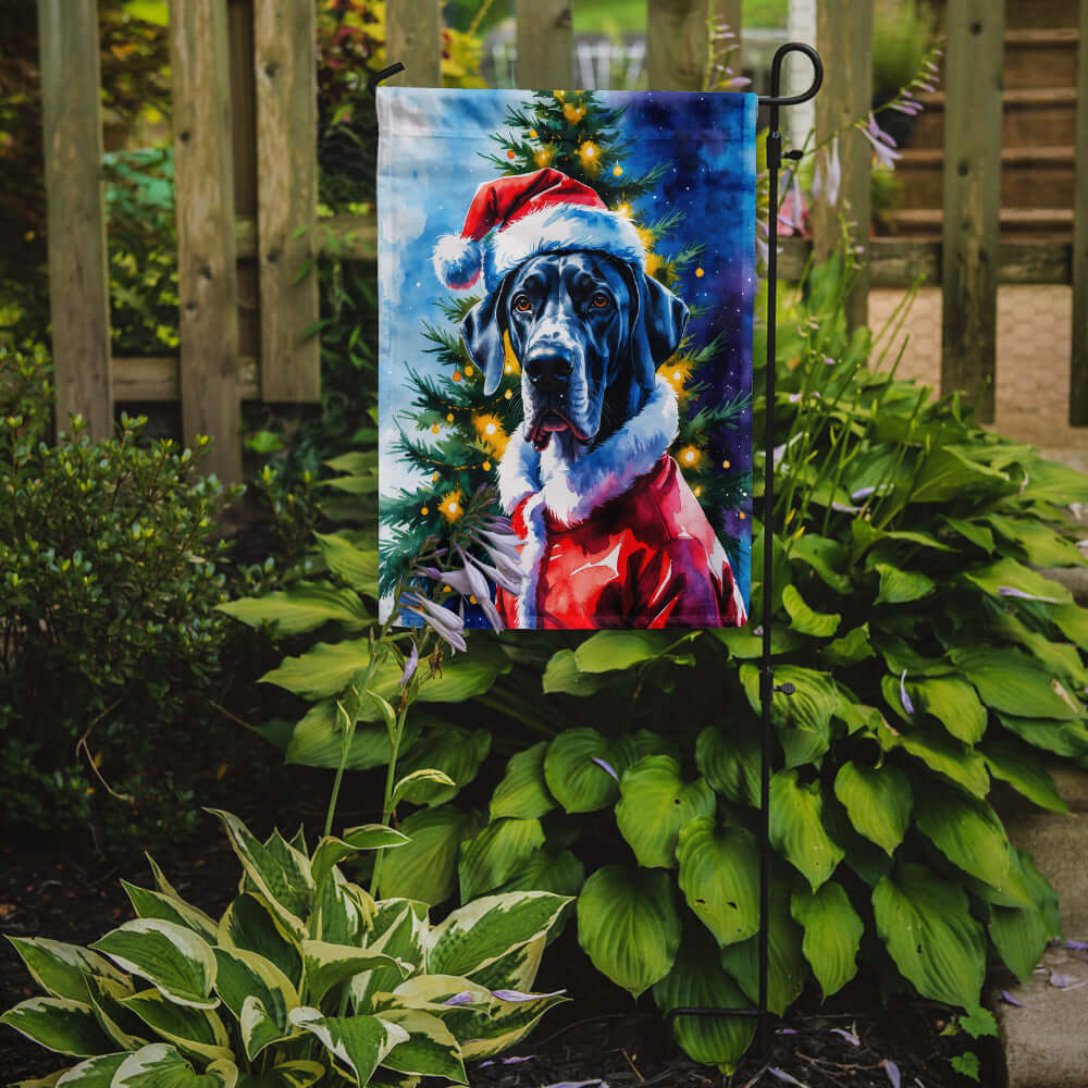 Great Dane Christmas Garden Flag Mailbox Decorative Yard Banner Outside Patio Artwork for Flower Beds, Garden Size, Multicolor