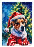 Jack Russell Terrier Christmas Garden Flag Mailbox Decorative Yard Banner Outside Patio Artwork for Flower Beds, Garden Size, Multicolor
