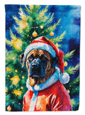 Mastiff Christmas Garden Flag Mailbox Decorative Yard Banner Outside Patio Artwork for Flower Beds, Garden Size, Multicolor