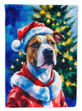 Pit Bull Terrier Christmas Garden Flag Mailbox Decorative Yard Banner Outside Patio Artwork for Flower Beds, Garden Size, Multicolor
