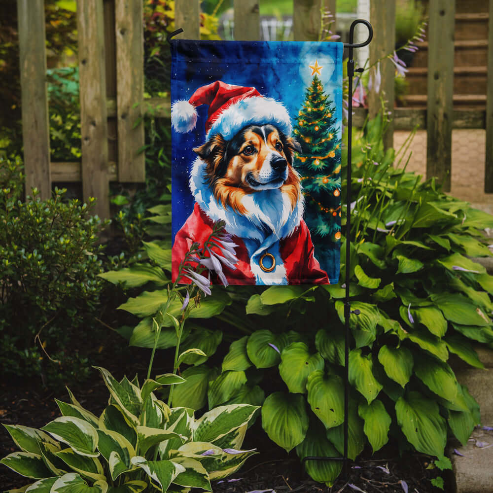Sheltie Christmas Garden Flag Mailbox Decorative Yard Banner Outside Patio Artwork for Flower Beds, Garden Size, Multicolor