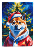 Shiba Inu Christmas Garden Flag Mailbox Decorative Yard Banner Outside Patio Artwork for Flower Beds, Garden Size, Multicolor