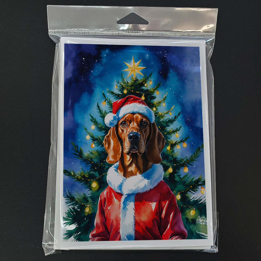 Vizsla Christmas Greeting Cards Pack of 8 Blank Cards with Envelopes Whimsical A7 Size 5x7