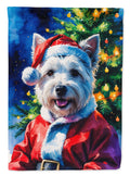 Westie Christmas Garden Flag Mailbox Decorative Yard Banner Outside Patio Artwork for Flower Beds, Garden Size, Multicolor