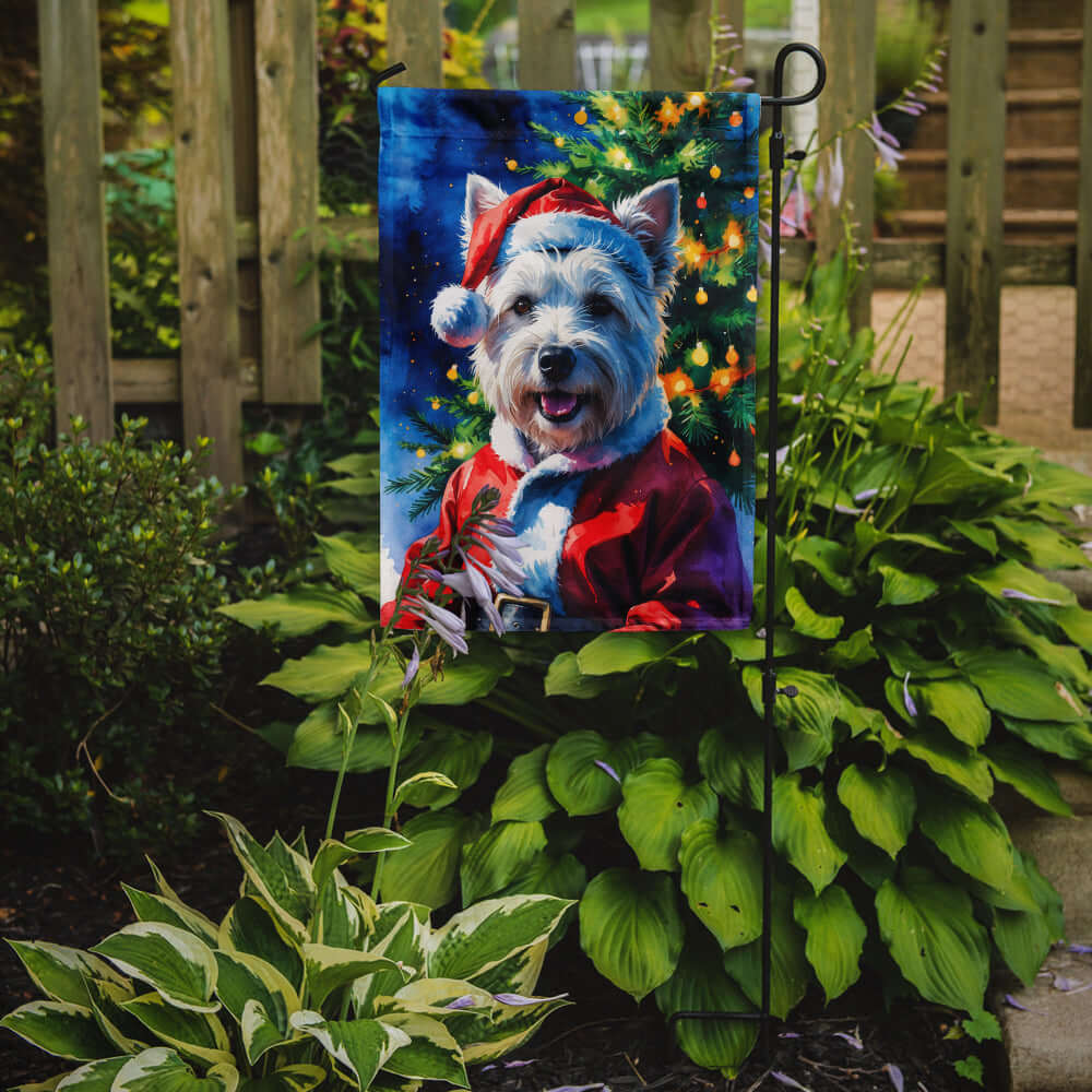 Westie Christmas Garden Flag Mailbox Decorative Yard Banner Outside Patio Artwork for Flower Beds, Garden Size, Multicolor