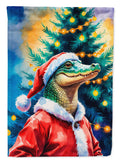Alligator Christmas Garden Flag Mailbox Decorative Yard Banner Outside Patio Artwork for Flower Beds, Garden Size, Multicolor