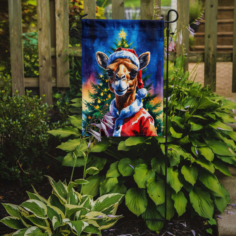 Camel Christmas Garden Flag Mailbox Decorative Yard Banner Outside Patio Artwork for Flower Beds, Garden Size, Multicolor