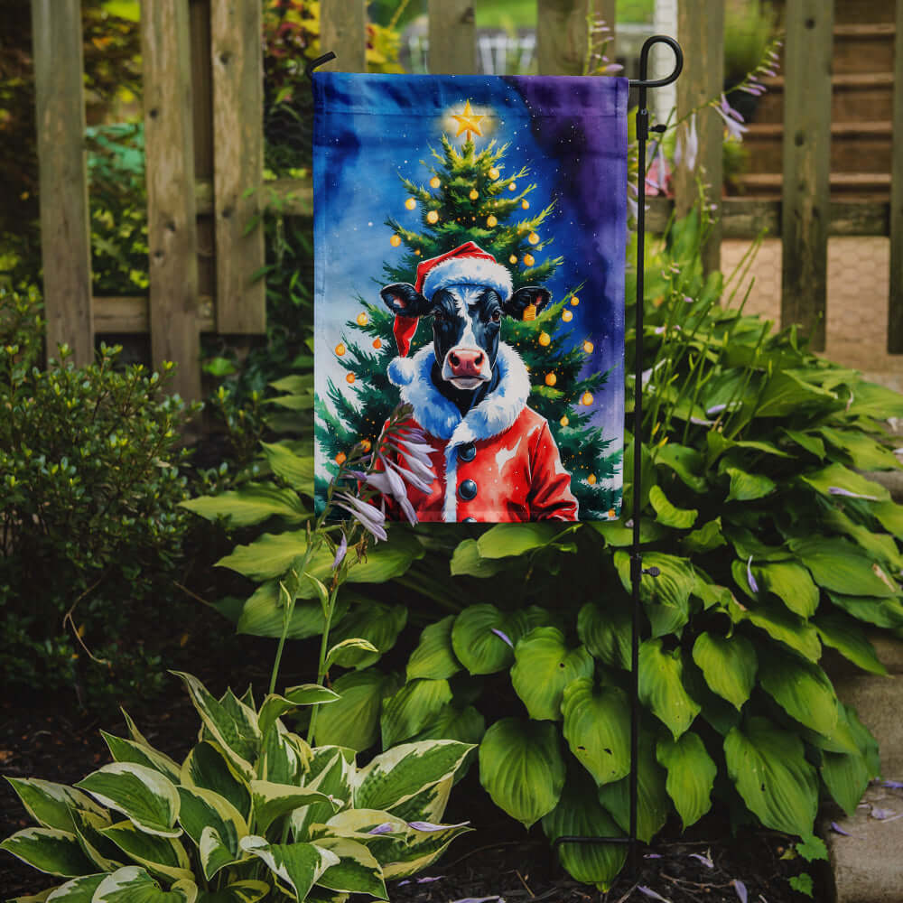 Cow Christmas Garden Flag Mailbox Decorative Yard Banner Outside Patio Artwork for Flower Beds, Garden Size, Multicolor