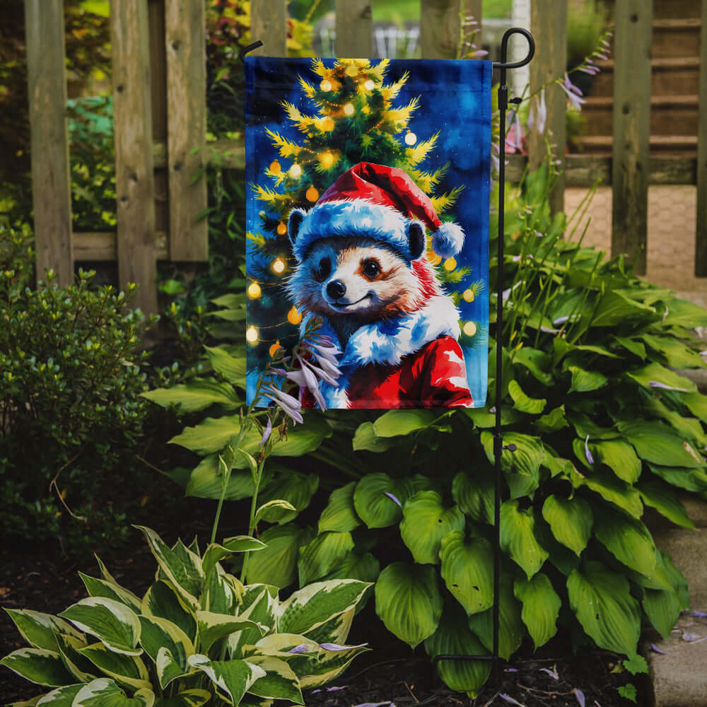Hedgehog Christmas Garden Flag Mailbox Decorative Yard Banner Outside Patio Artwork for Flower Beds, Garden Size, Multicolor