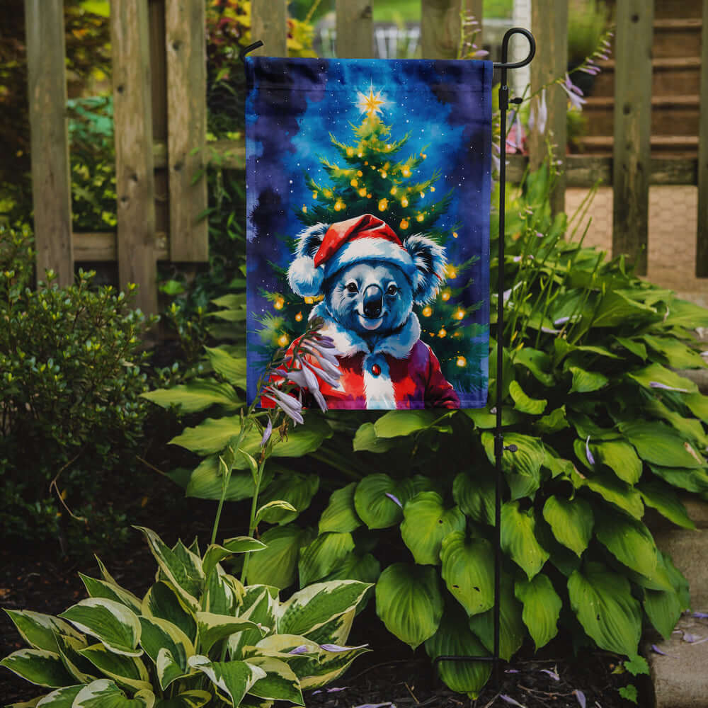 Koala Christmas Garden Flag Mailbox Decorative Yard Banner Outside Patio Artwork for Flower Beds, Garden Size, Multicolor