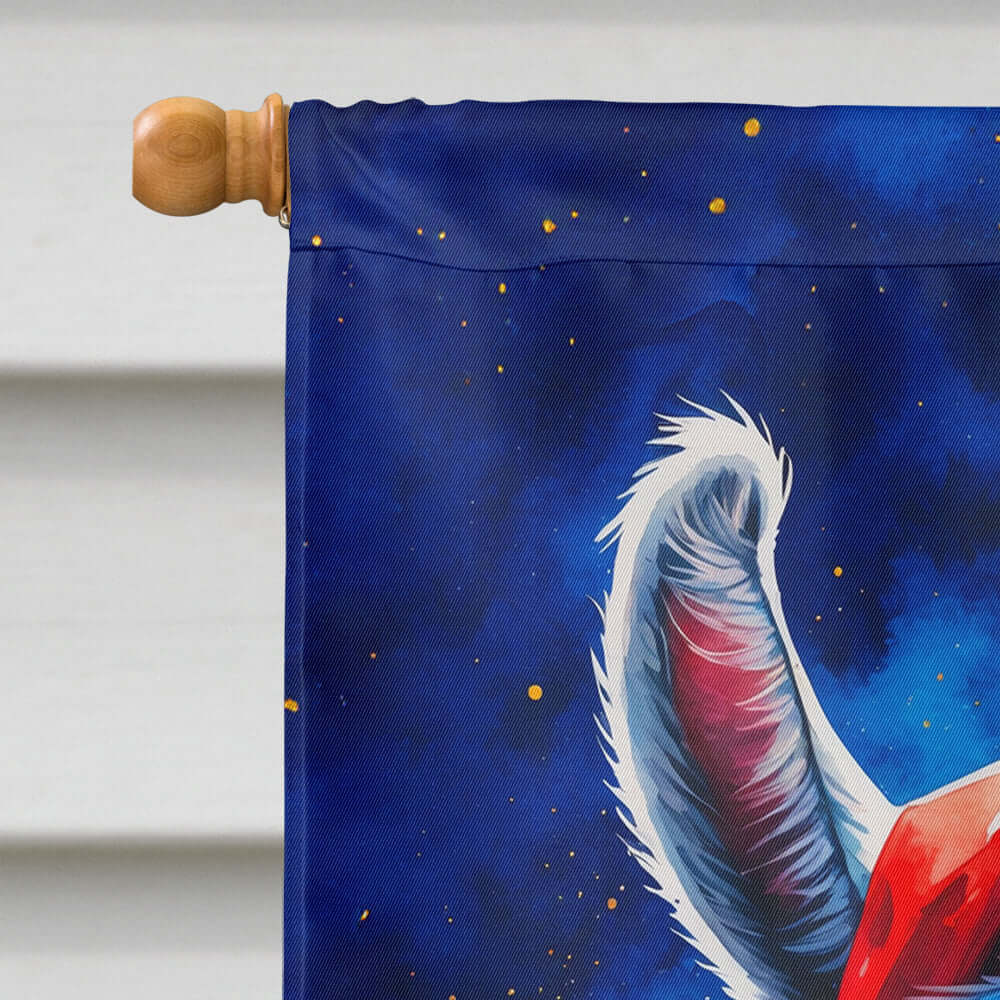 Llama Christmas House Flag 28x40 Porch Sleeve Pole Decorative Outside Yard Banner Artwork Wall Hanging, Polyester