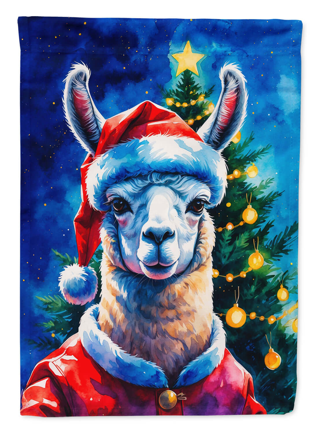 Llama Christmas Garden Flag Mailbox Decorative Yard Banner Outside Patio Artwork for Flower Beds, Garden Size, Multicolor