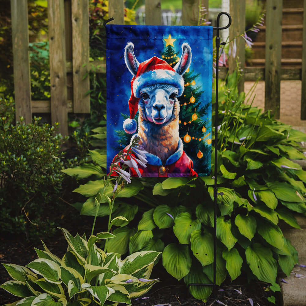 Llama Christmas Garden Flag Mailbox Decorative Yard Banner Outside Patio Artwork for Flower Beds, Garden Size, Multicolor