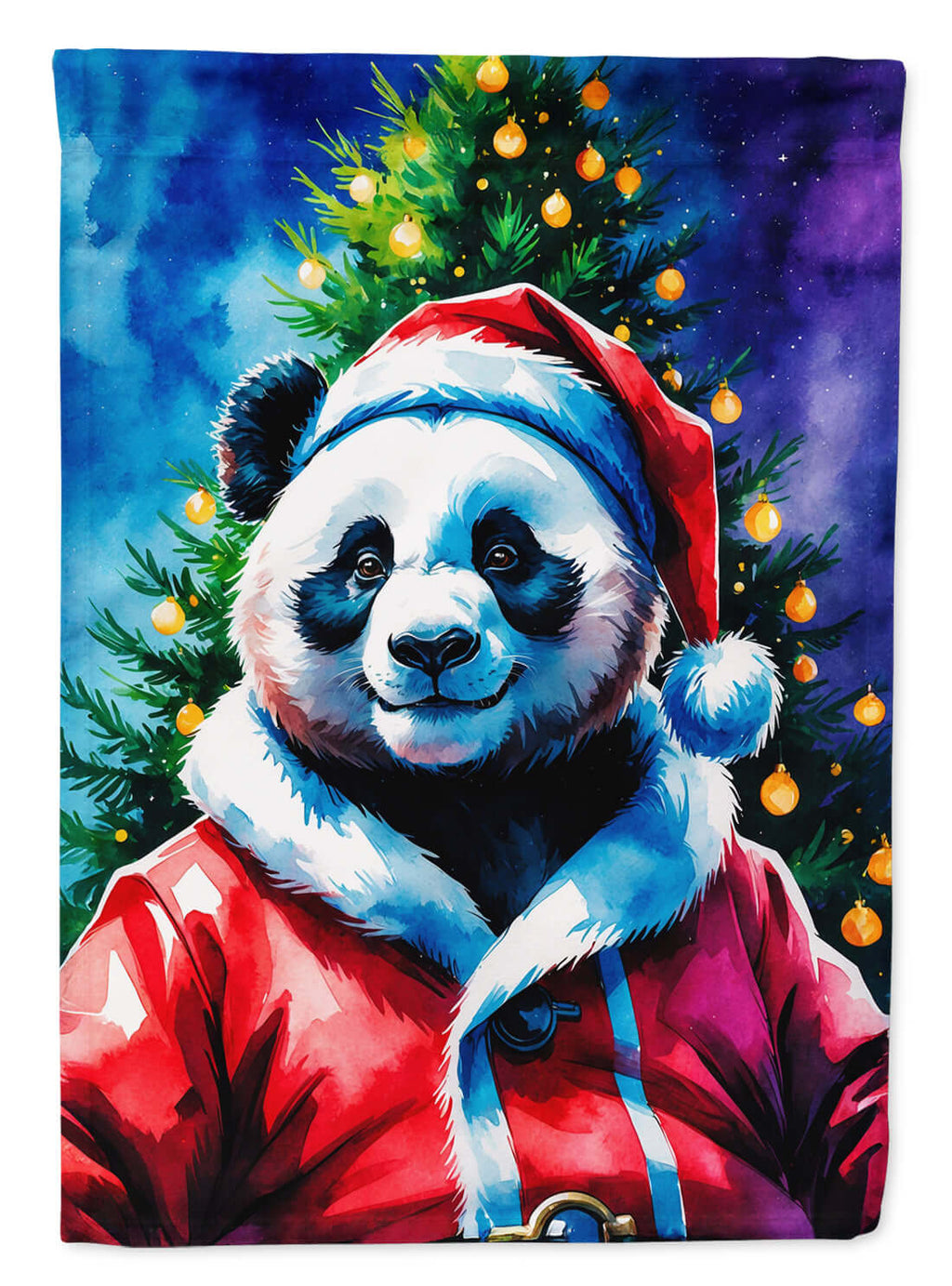 Panda Christmas Garden Flag Mailbox Decorative Yard Banner Outside Patio Artwork for Flower Beds, Garden Size, Multicolor