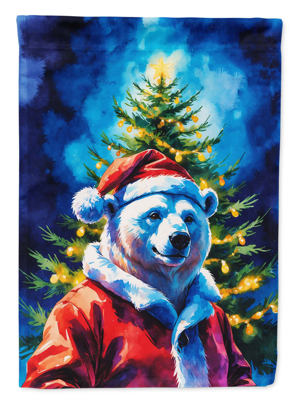 Polar Bear Christmas Garden Flag Mailbox Decorative Yard Banner Outside Patio Artwork for Flower Beds, Garden Size, Multicolor