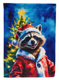 Raccoon Christmas Garden Flag Mailbox Decorative Yard Banner Outside Patio Artwork for Flower Beds, Garden Size, Multicolor