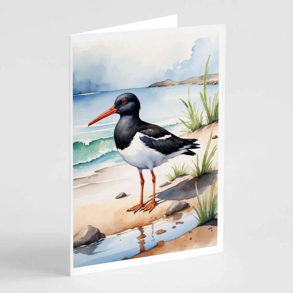Oystercatcher Bird Greeting Cards Pack of 8 Blank Cards with Envelopes Whimsical A7 Size 5x7
