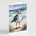 Surfbird Bird Greeting Cards Pack of 8 Blank Cards with Envelopes Whimsical A7 Size 5x7