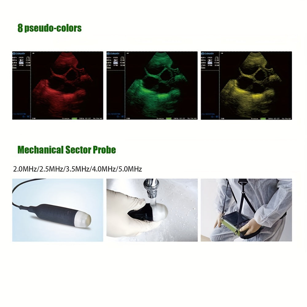 DAWEI Portable Veterinary Ultrasound Scanner (with 3.5MHz Probe), Handheld Animal Ultrasound Device For Pregnancy, For Pigs, Sheep, Dogs, And Cats, Applicable To Farms, Animal Clinics, Etc