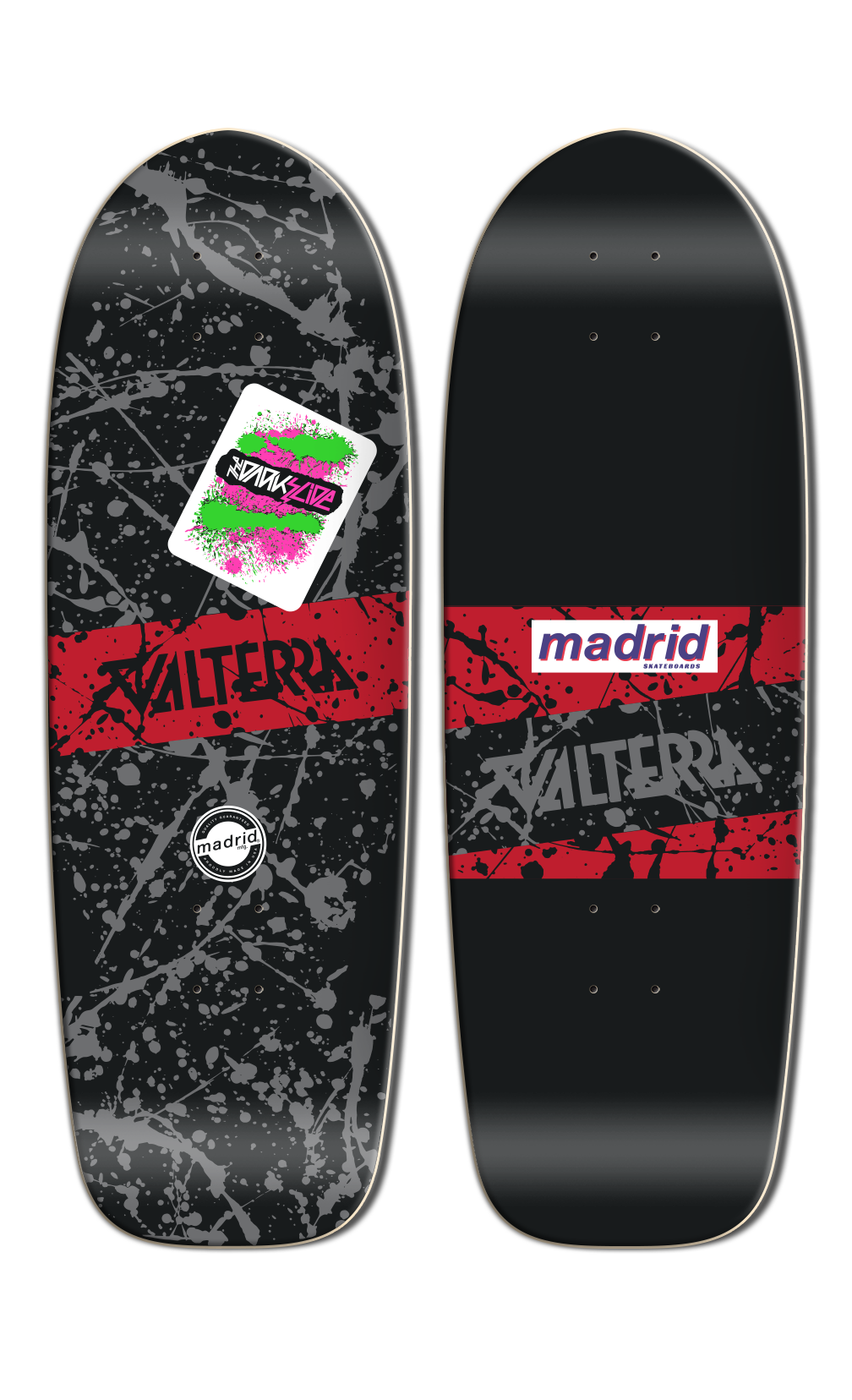 Valterra x Madrid Marty Dark Slide Exclusive LTD 9.5" Skateboard Deck BTTF