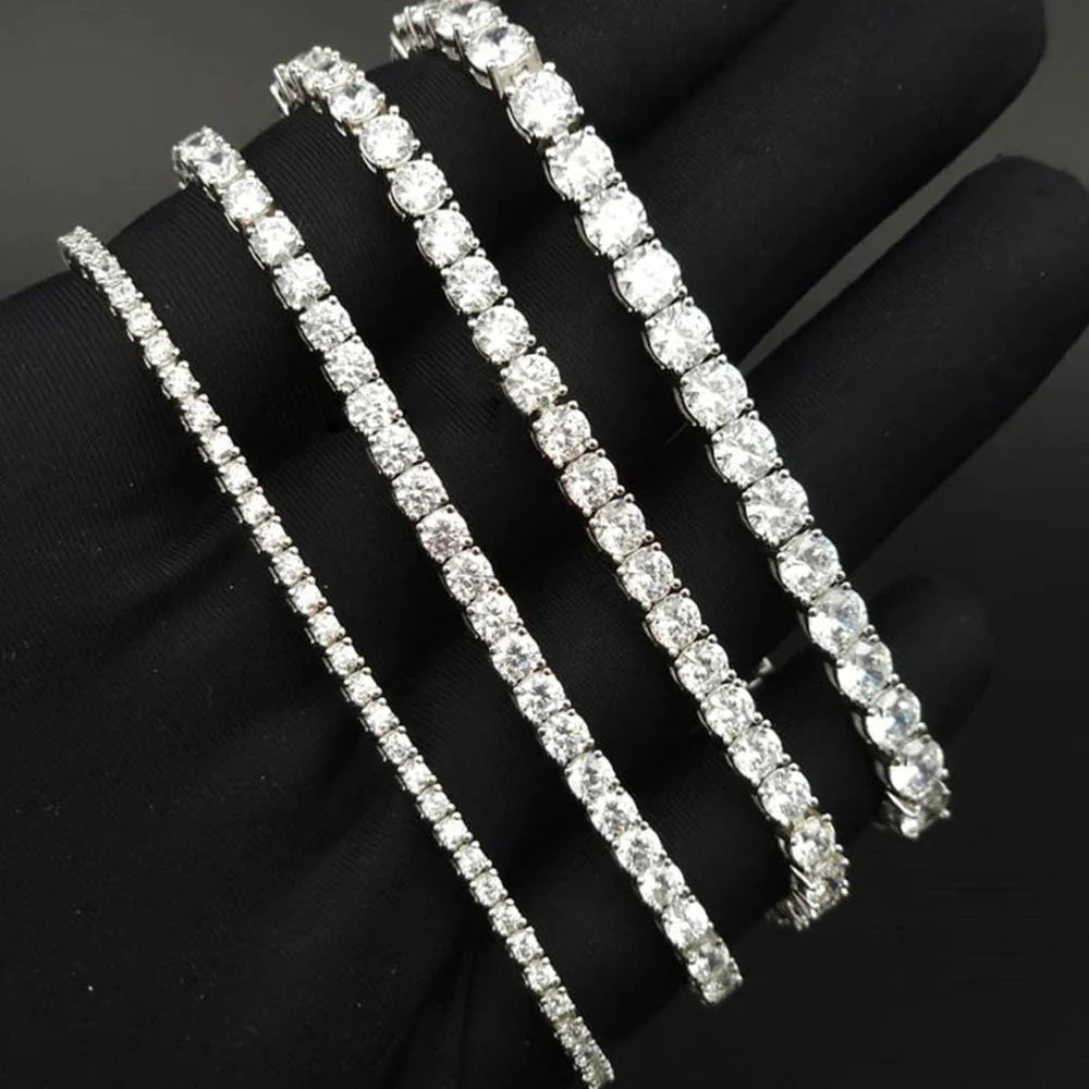 Dainty Moissanite Tennis Bracelet.