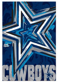 Dallas Cowboys Garden Flag 2 Sided Justin Patten Logo