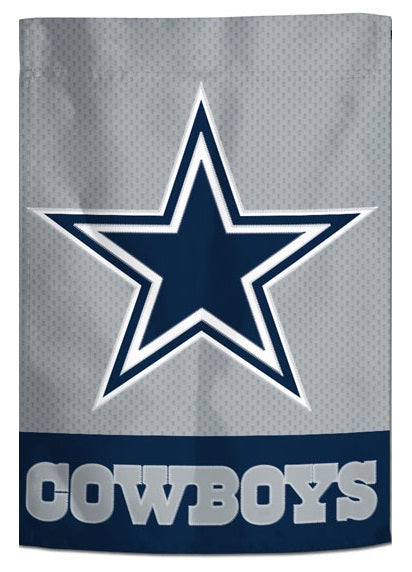 Dallas Cowboys Garden Flag Appliqued 2 Sided