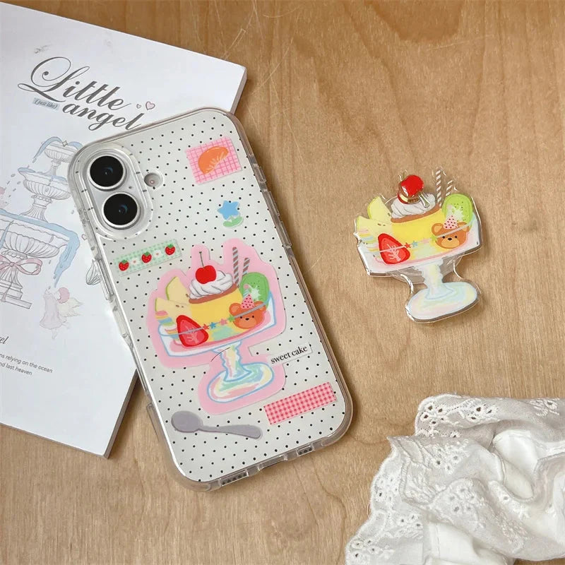 Dessert Ice Cream Stand Holder Phone Case