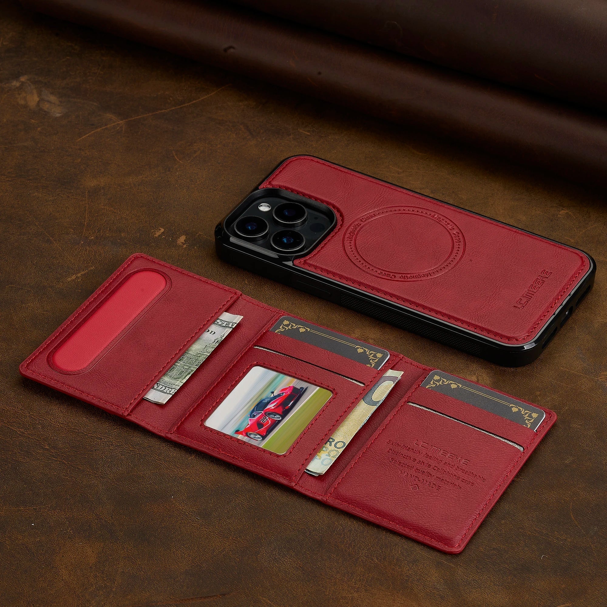 Detachable Magnetic Leather Case For iPhone