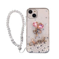 Diamond Rhinestone Flower Case Cover For Iphone series.