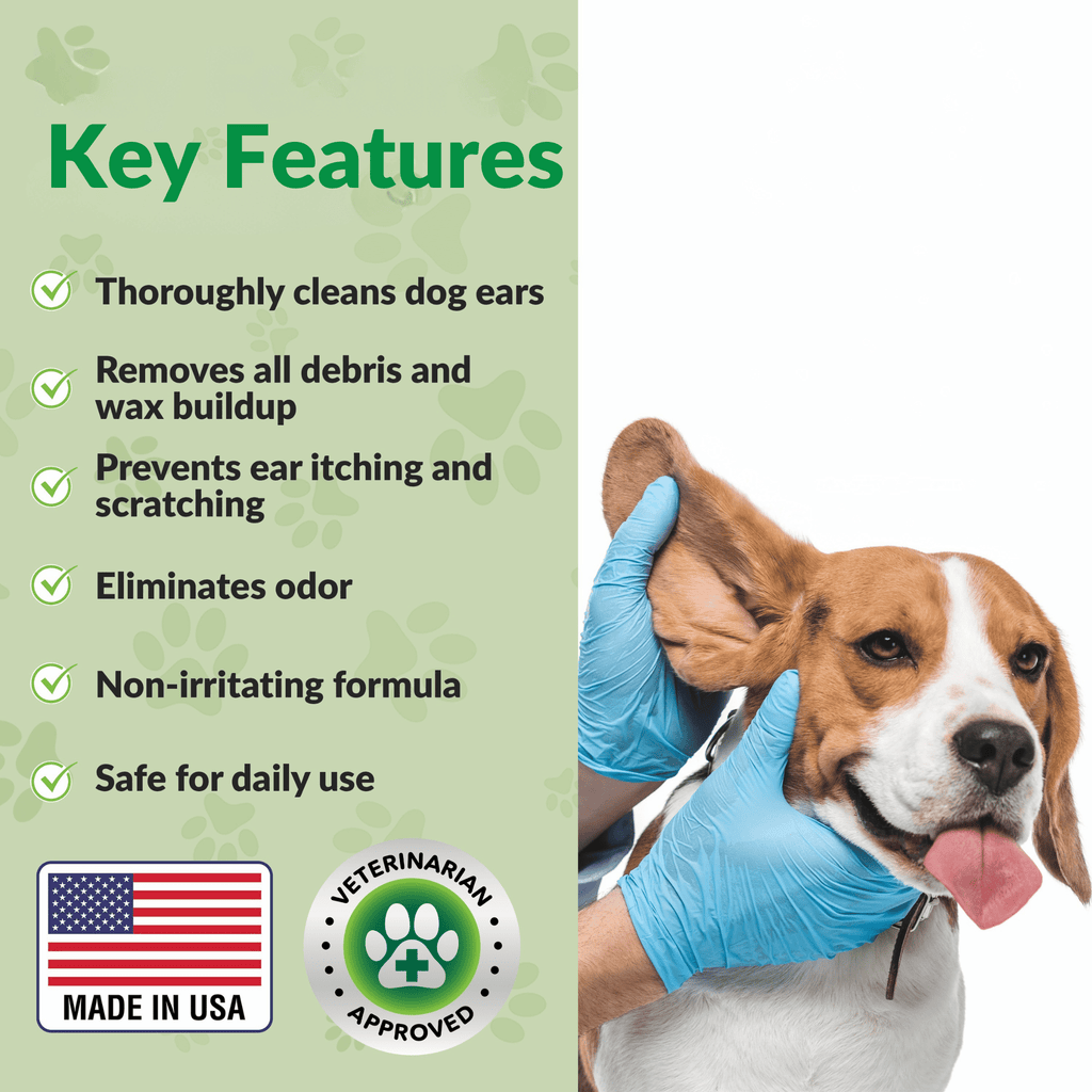 Dog Ear Wash & Swabs Cleaning Kit